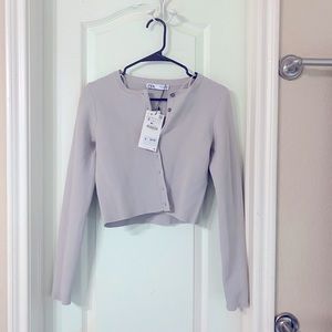 NWT Zara cropped cardigan